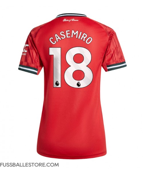 Günstige Manchester United Casemiro #18 Heimtrikot Damen 2025-26 Kurzarm Günstige Manchester United Casemiro #18 Heimtrikot Damen 2025-26 Kurzarm